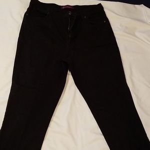 Women's black denim jeans